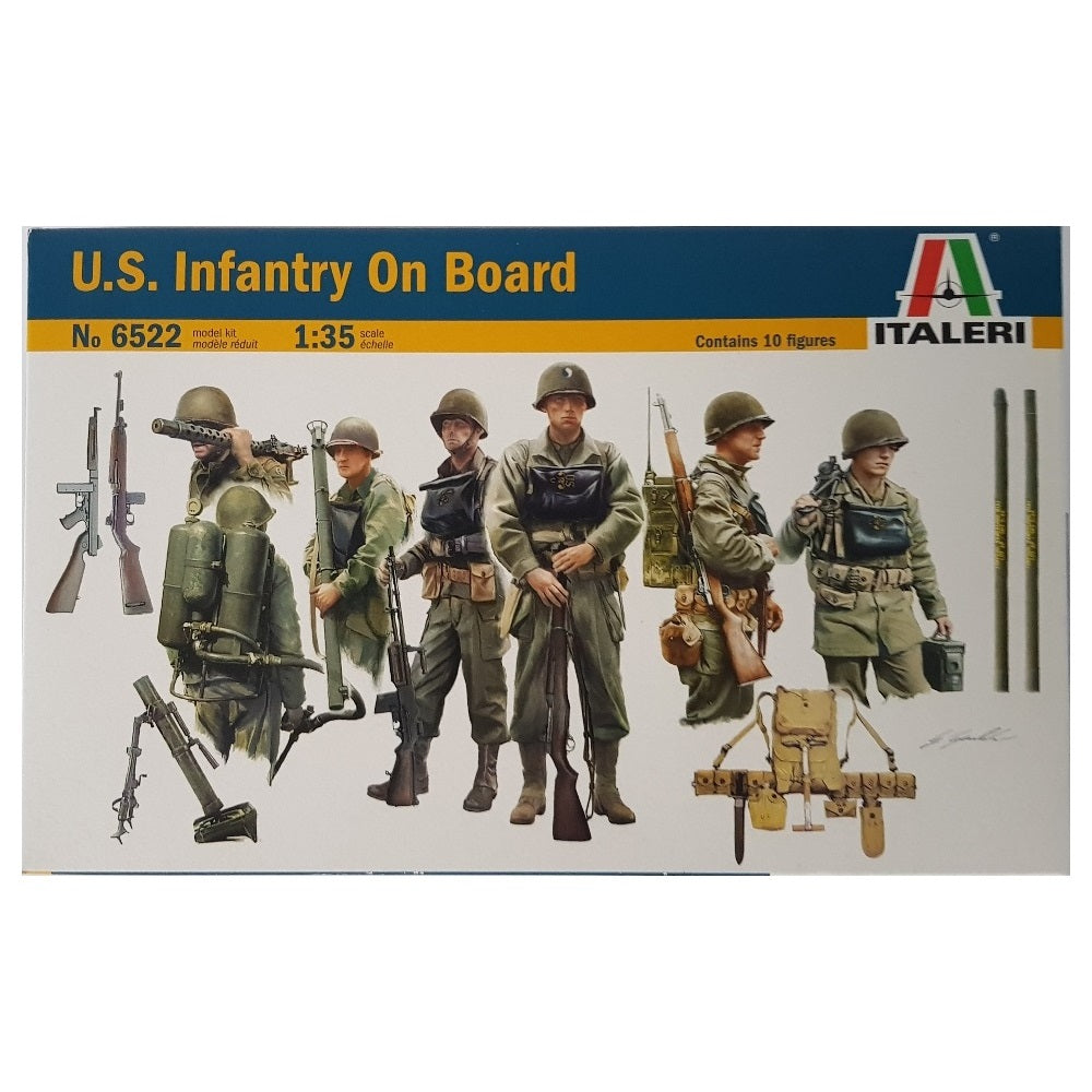 1:35 US Infantry on Board LCVP D-Day Normandy - ITALERI