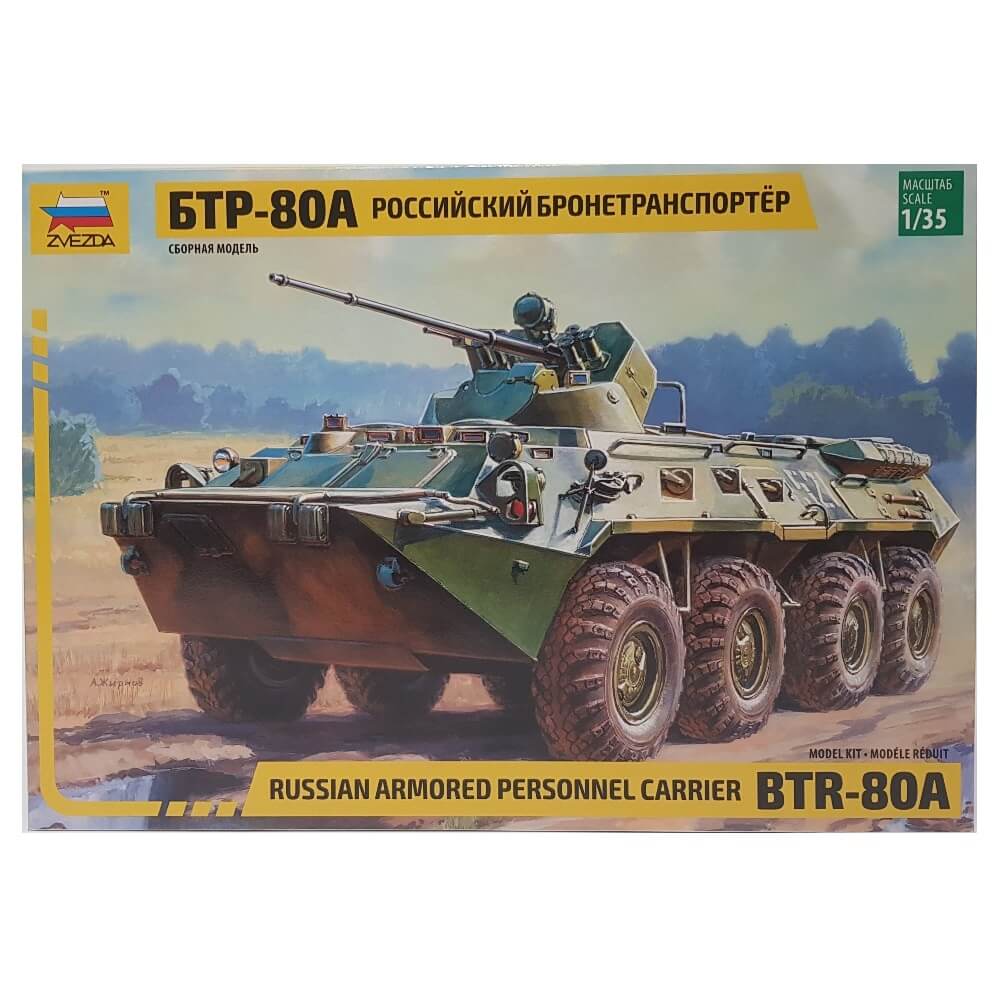 1:35 Russian BTR-80A Personal Armored Carrier - ZVEZDA