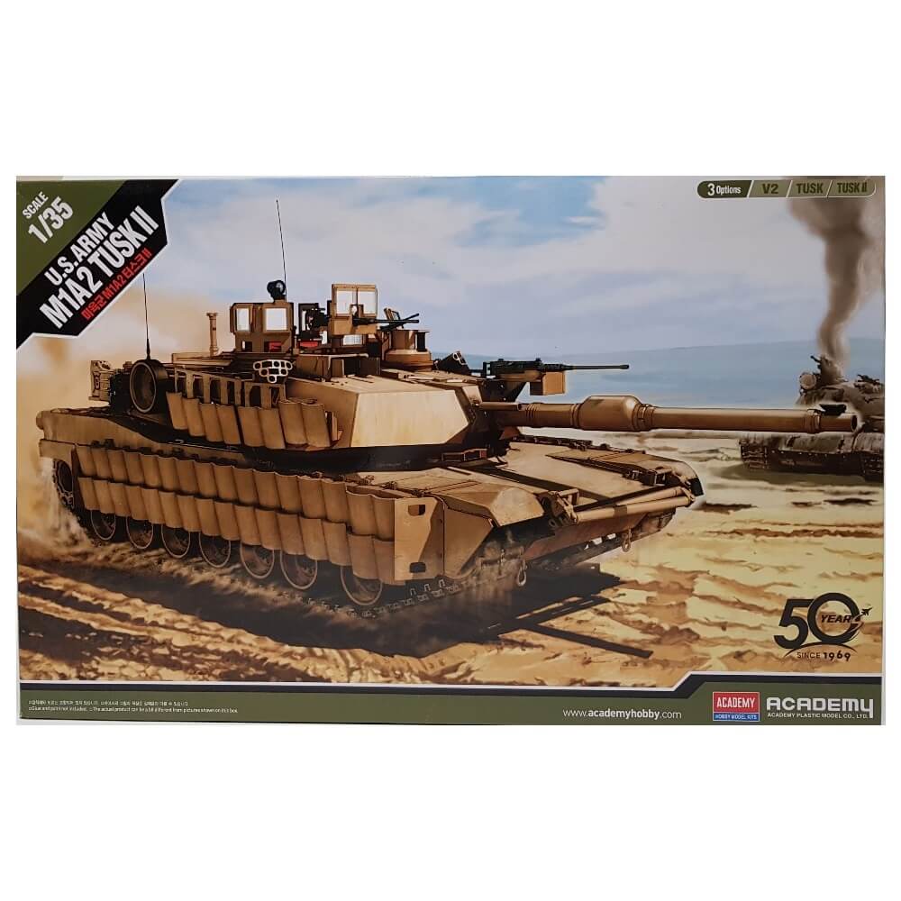 1:35 US Army M1A2 TUSK II Abrams - ACADEMY