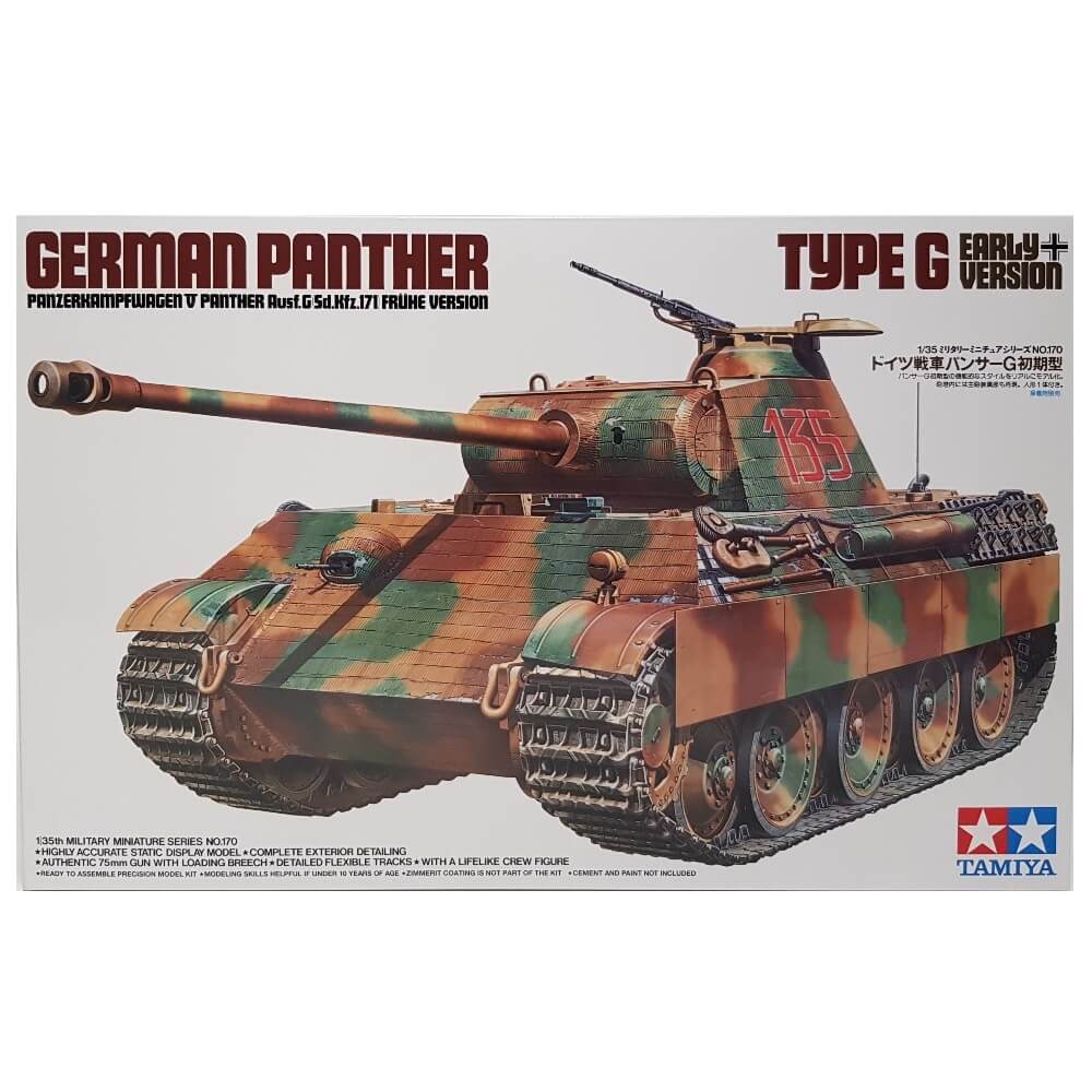 Tamiya 300035176 – 1:35 WWII Special Vehicle 171 Panther G Late Version (2)