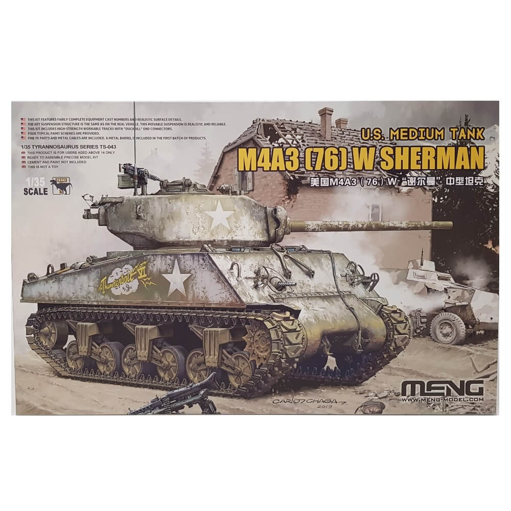 1:35 US M4A3 (76) W SHERMAN Medium Tank - MENG