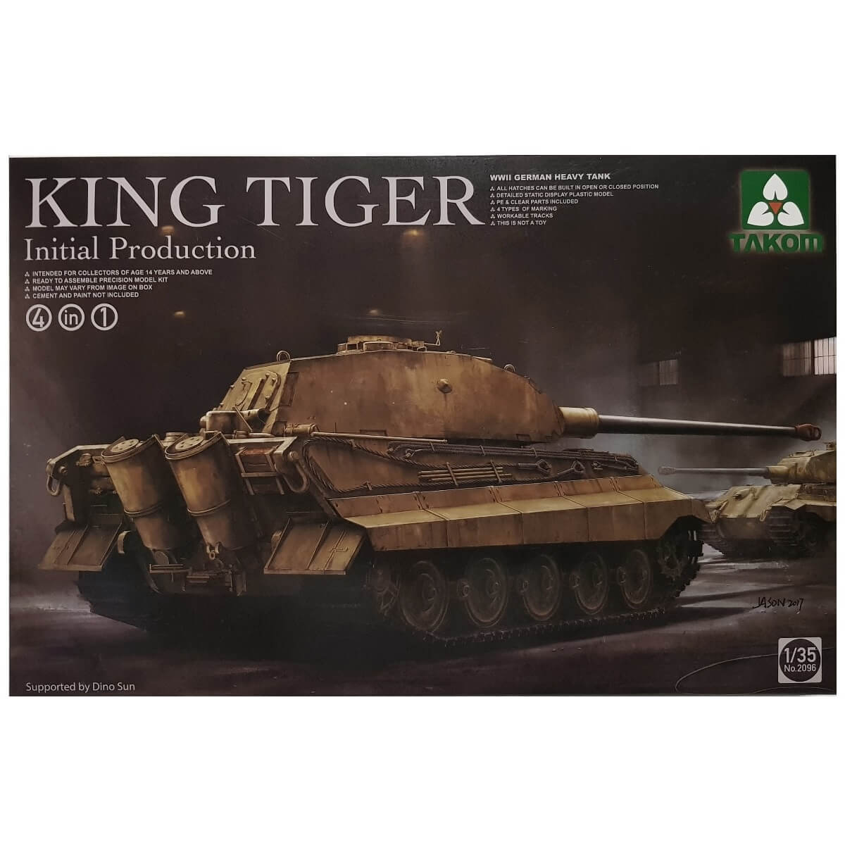1:35 WWII German Heavy Tank King Tiger - Initial Production - TAKOM