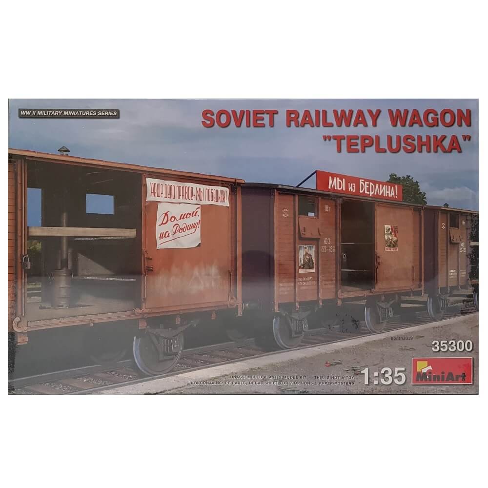 1:35 Soviet Railway Wagon TEPLUSHKA - MINIART