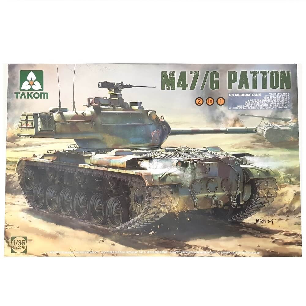 1:35 US Army M47/G PATTON Medium Tank - TAKOM
