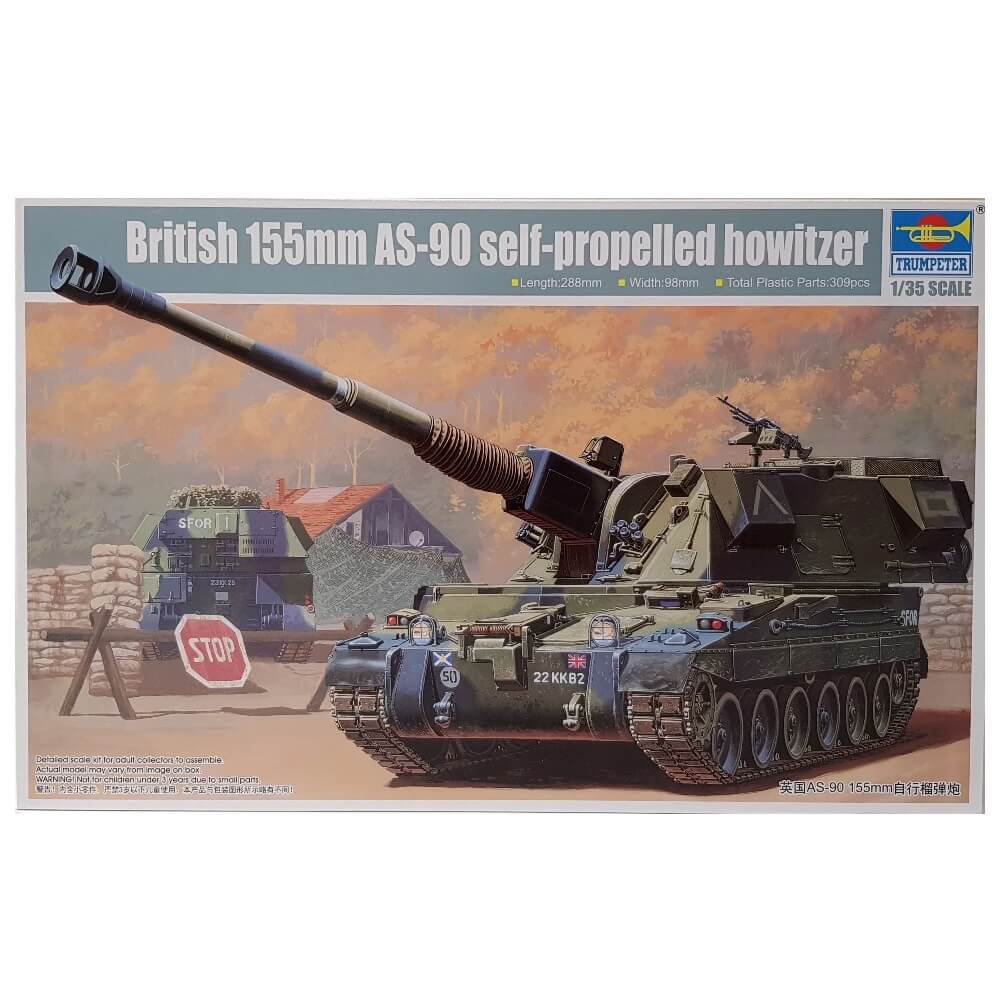 1:35 British 155mm AS-90 Self-propelled Howitzer - TRUMPETER