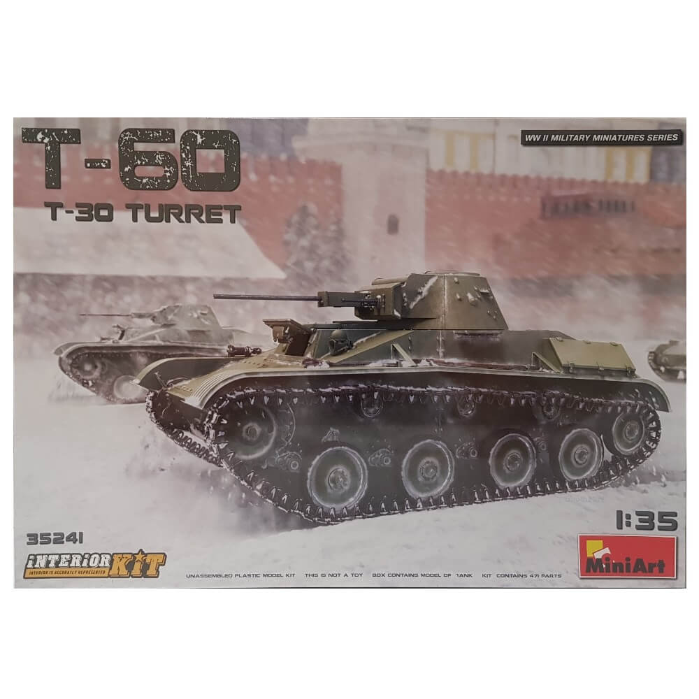 1:35 Soviet T-60 Light Tank with T-30 Turret - Interior Kit - MINIART