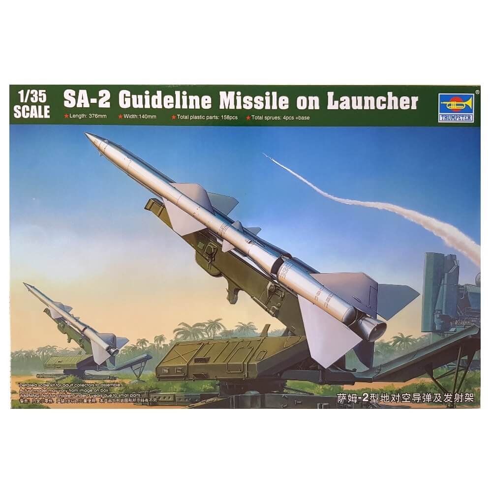 1:35 SA-2 GUIDELINE Missile on Launcher - TRUMPETER