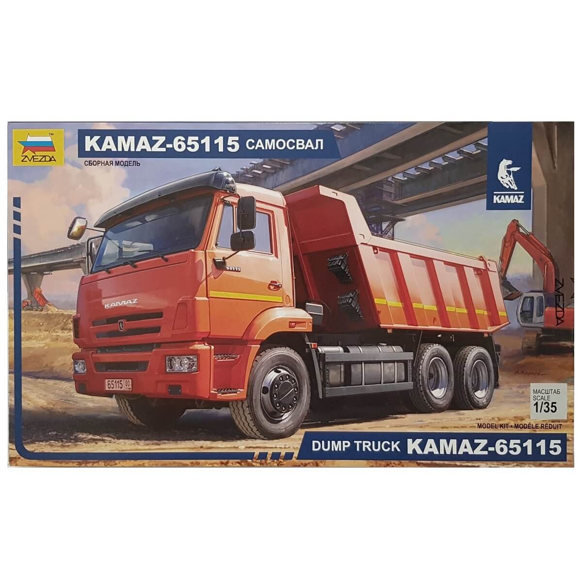 1:35 Dump Truck KamAZ 65115 - ZVEZDA