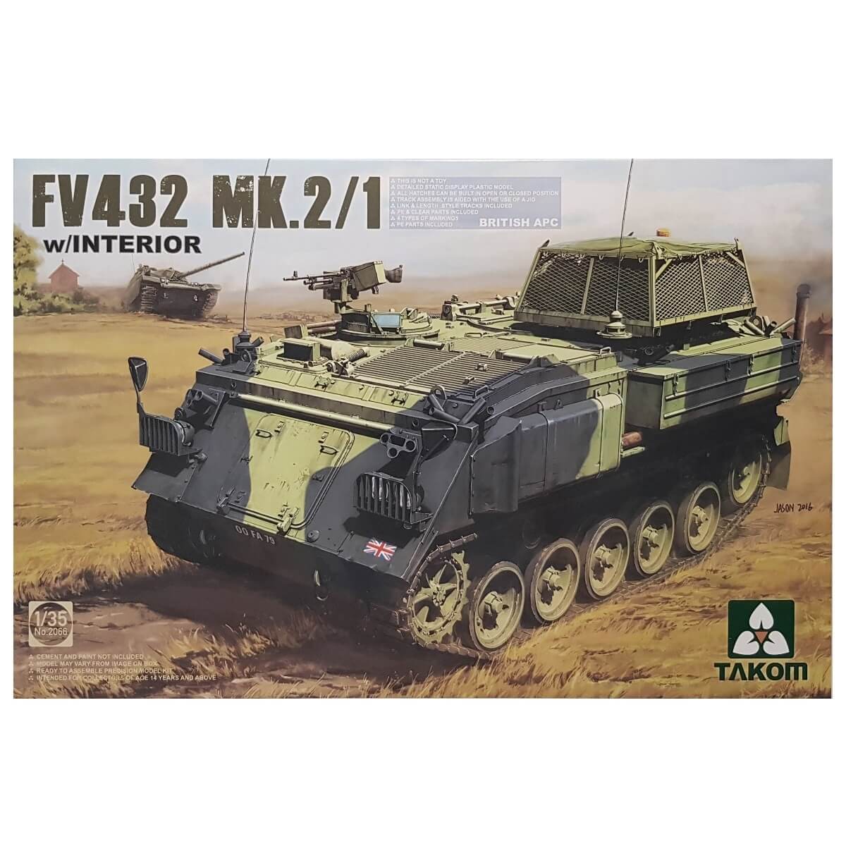 1:35 British APC FV 432 Mk. 2/1 with Interior - TAKOM