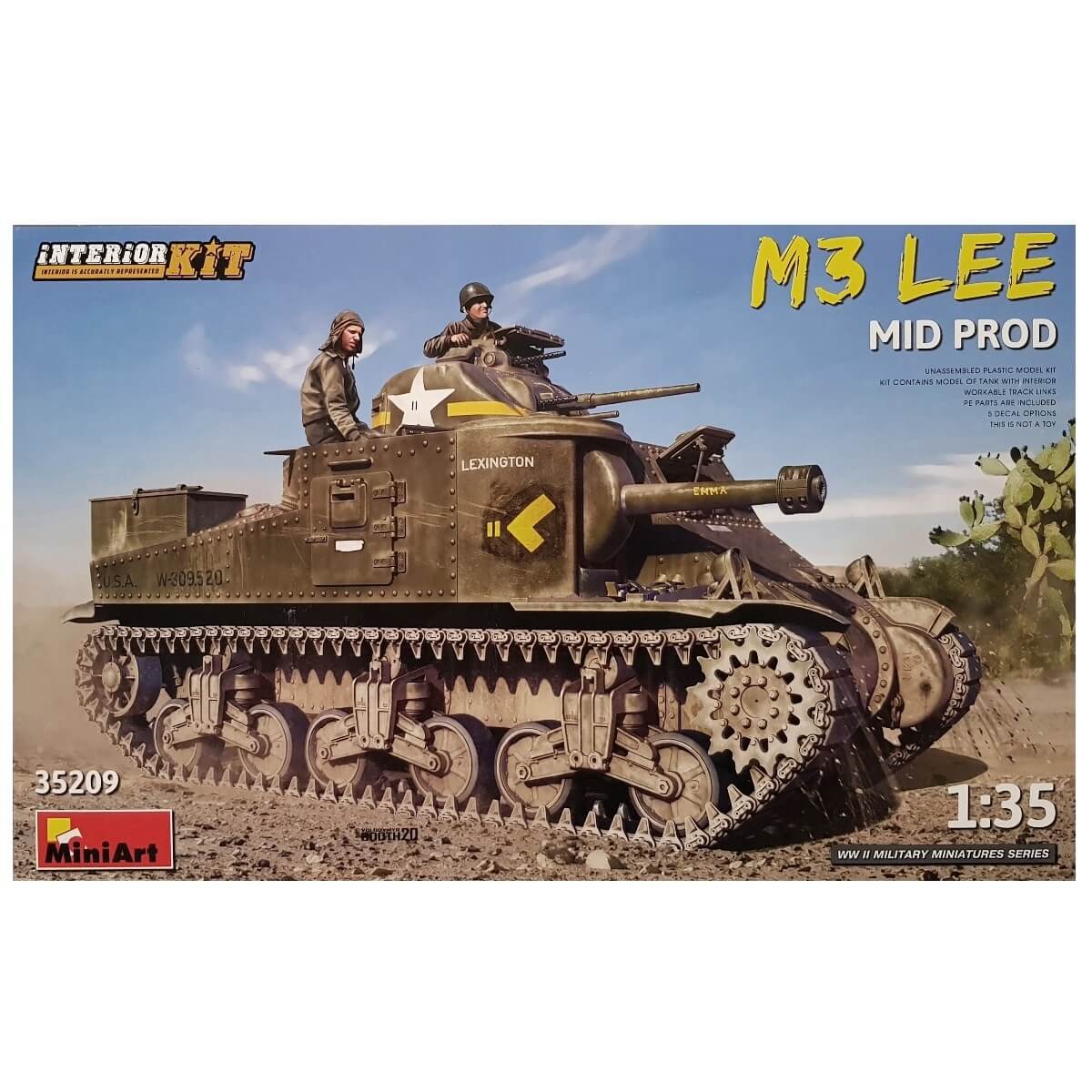 1:35 M3 Lee Mid Prod - Interior Kit - MINIART