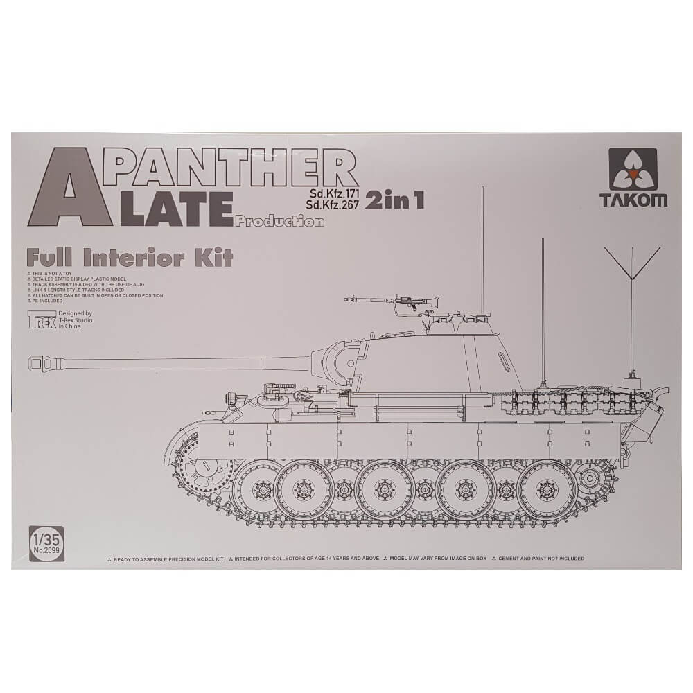 1:35 Sd.Kfz. 171 / 267 Panther A Late Production - Full Interior Kit - TAKOM