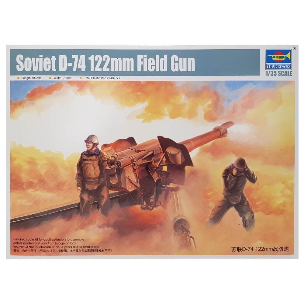 1:35 Soviet D-74 122mm Field Gun - TRUMPETER