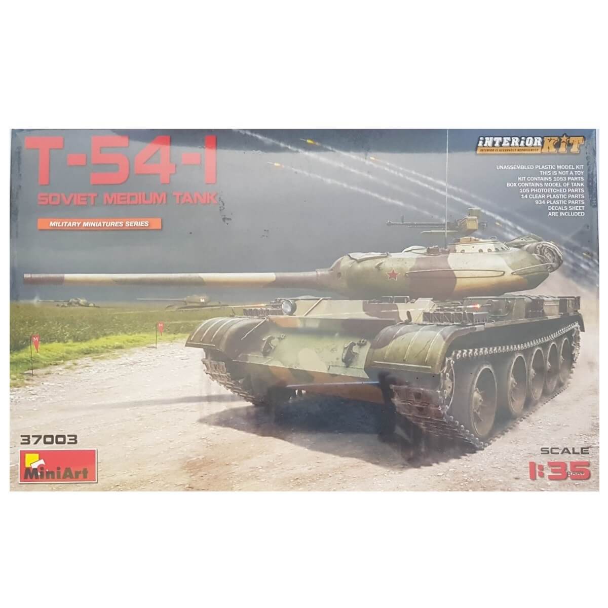 1:35 Soviet Medium Tank T-54-1 - Interior Kit - MINIART