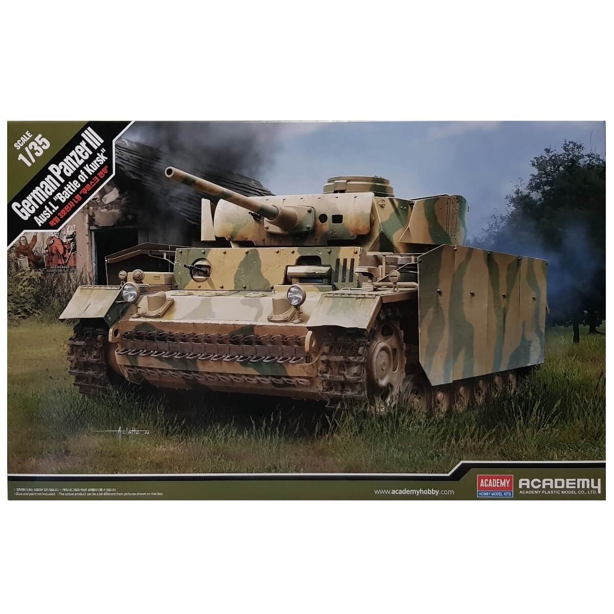 1:35 German Panzer III Ausf L - Battle of Kursk - ACADEMY