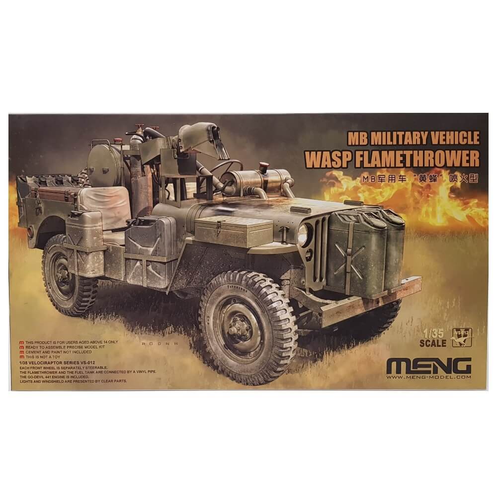 1:35 MB Military Vehicle WASP Flamethrower Jeep - MENG
