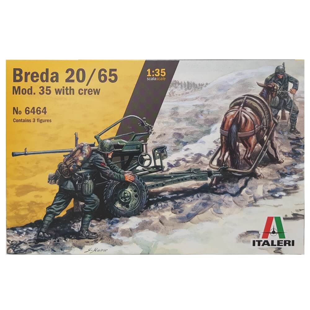 1:35 Breda 20/65 Mod. 35 with Crew - ITALERI