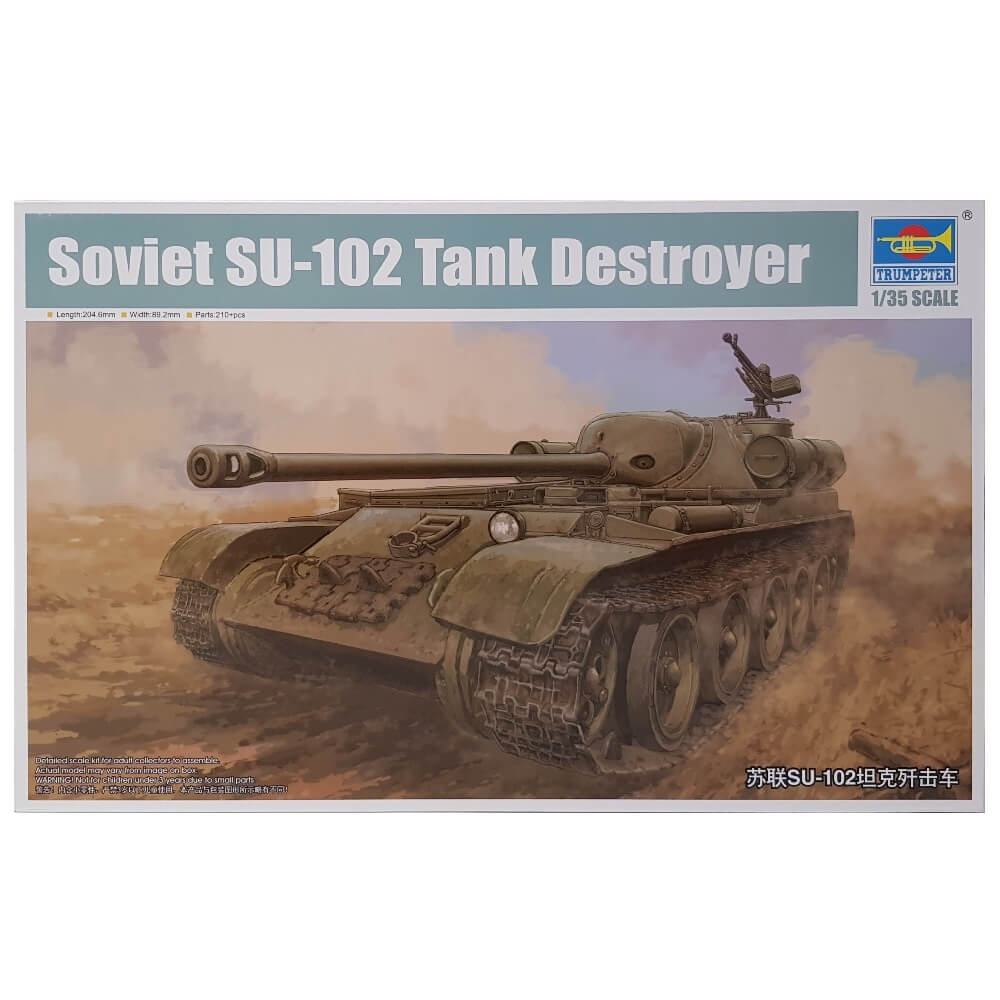 1:35 Soviet SU-102 Tank Destroyer - TRUMPETER