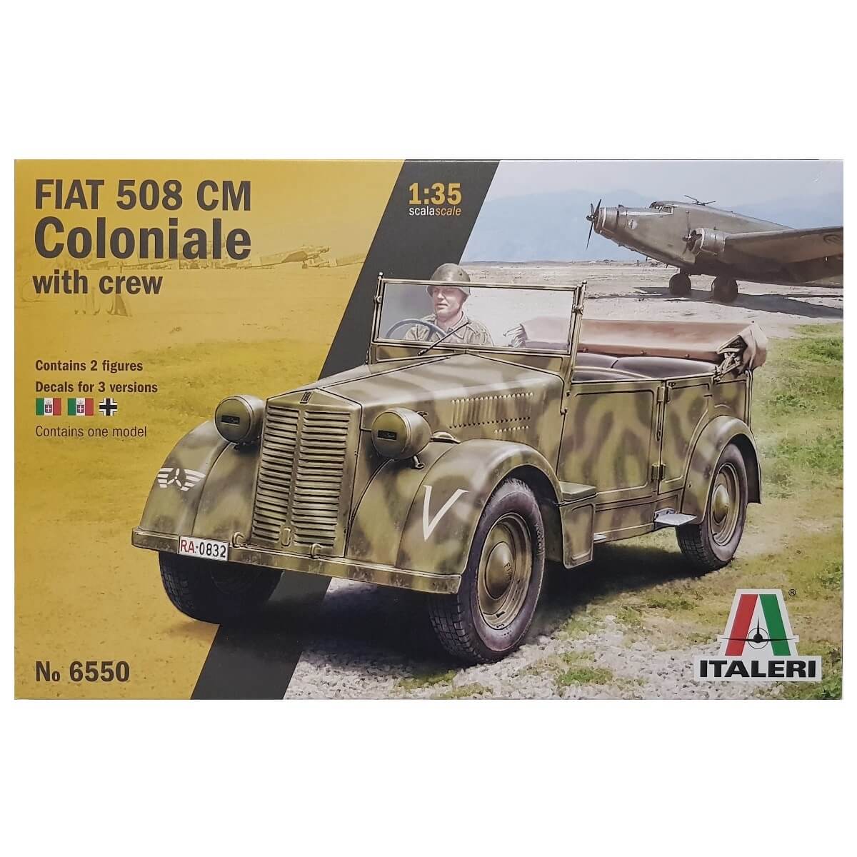 1:35 Fiat 508 CM Coloniale with Crew - ITALERI