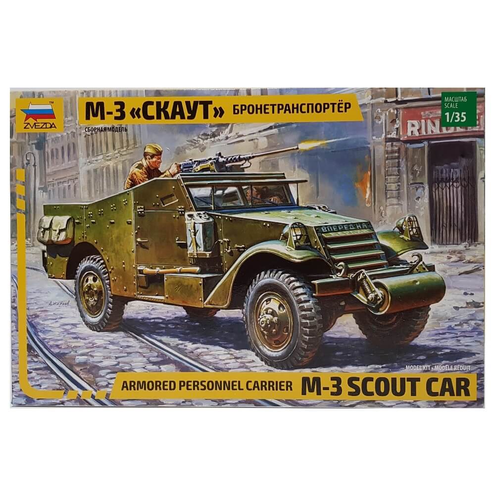 1:35 M-3 SCOUT CAR Armored Personnel Carrier - ZVEZDA