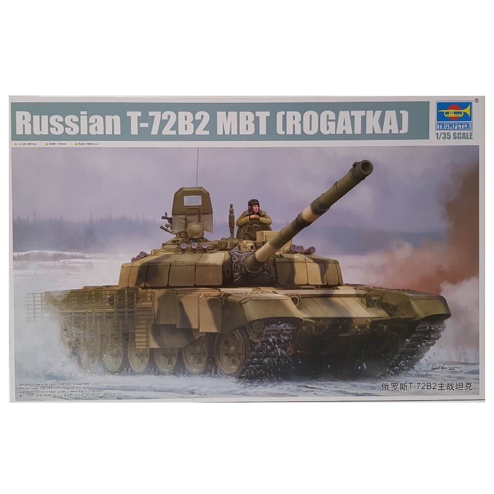 1:35 Russian T-72B2 MBT ROGATKA - TRUMPETER
