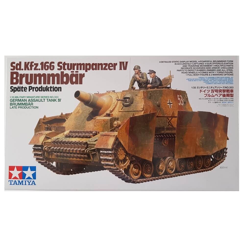 1:35 German Sd.Kfz. 166 Sturmpanzer IV BRUMMBAR Assault Tank Late Production - TAMIYA