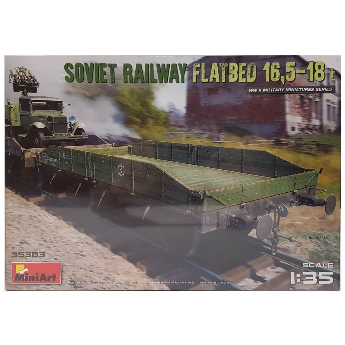 1:35 Soviet Railway Flatbed 16.5-18t - MINIART