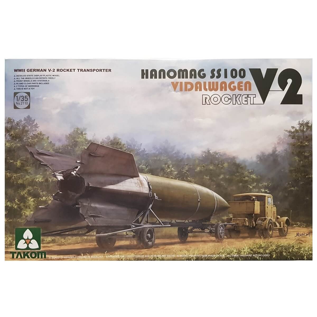 1:35 Hanomag SS100 Vidalwagen V-2 Rocket - TAKOM