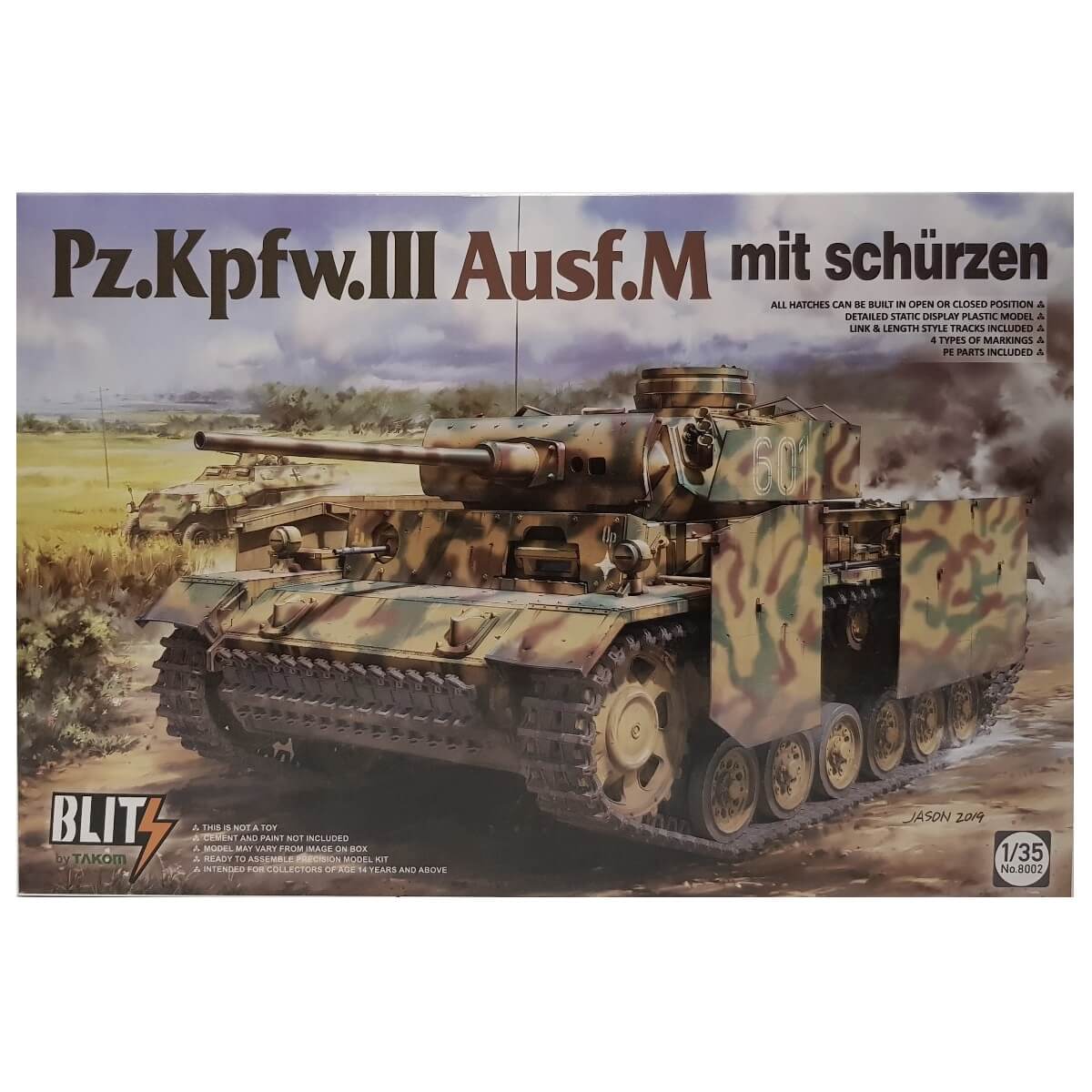 1:35 Pz.Kpfw. III Ausf. M mit schurzen - TAKOM