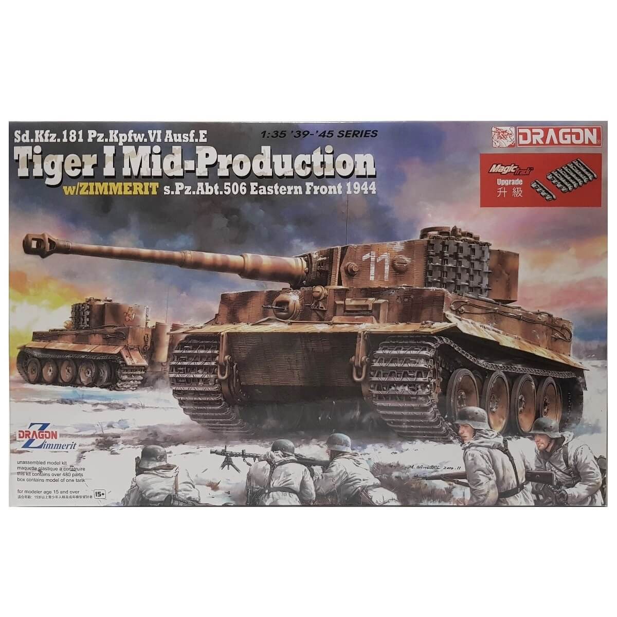 1:35 Pz.Kpfw. VI Ausf. E Tiger I Mid Production with Zimmerit - DRAGON