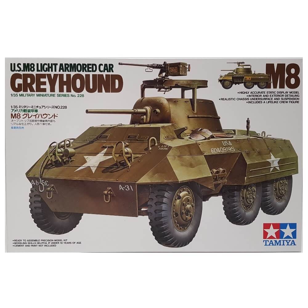 1:35 US M8 Light Armored Car GREYHOUND - TAMIYA