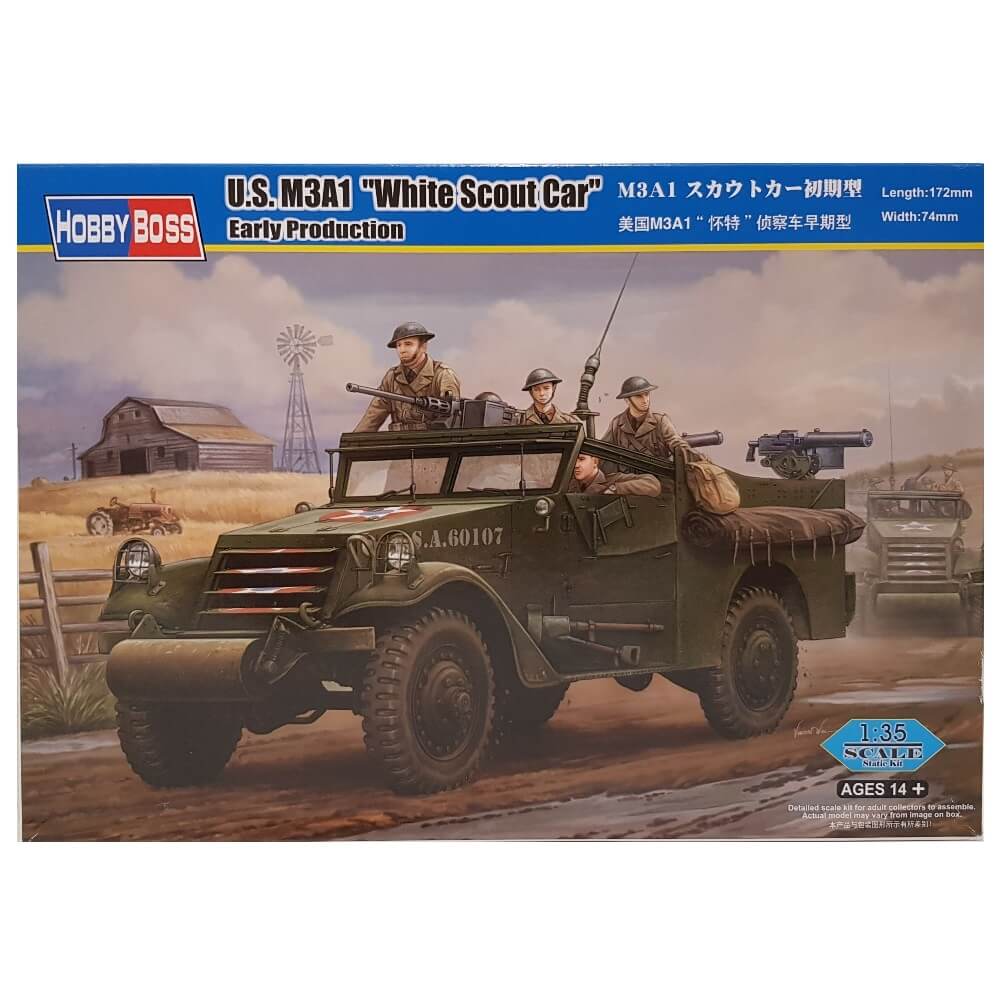 1:35 US M3A1 White Scout Car - Early Production - HOBBY BOSS
