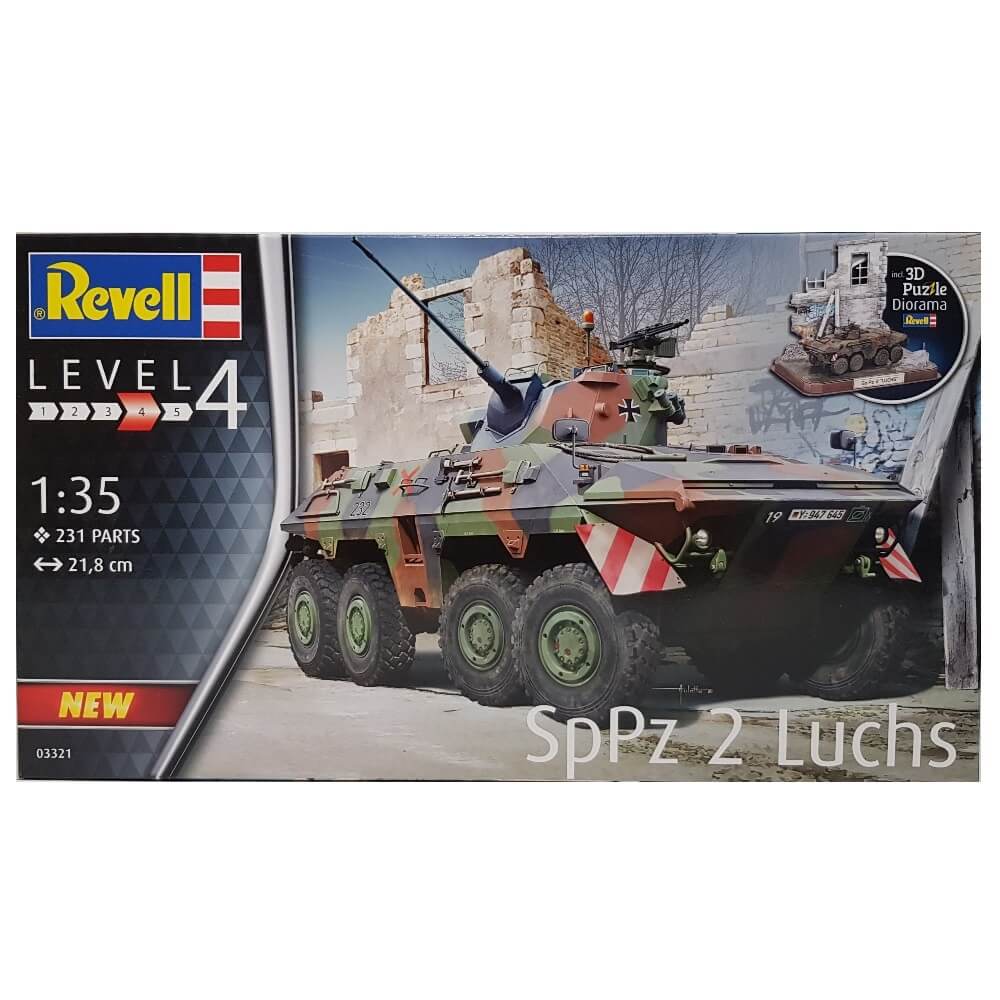 1:35 German SpPz 2 LUCHS with 3D Puzzle Diorama - REVELL