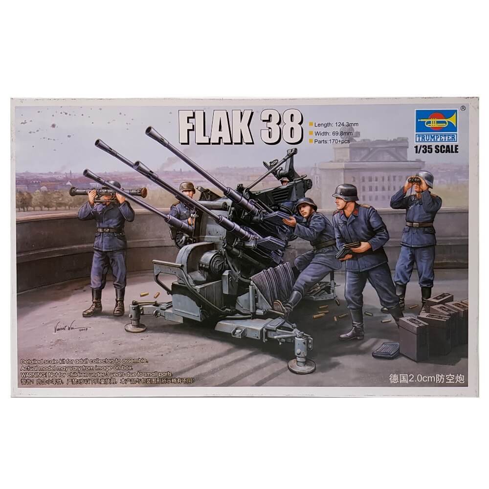 1:35 German FLAK 38 - TRUMPETER