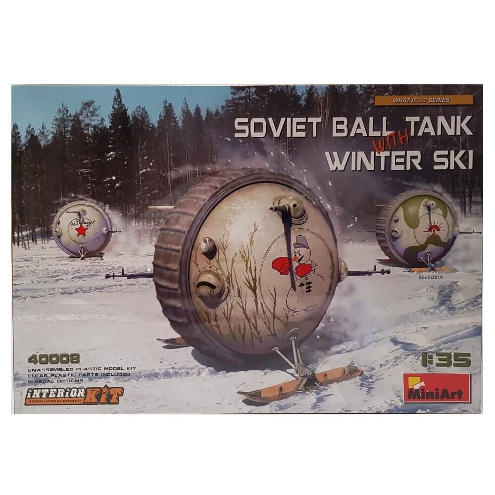 1:35 Soviet BALL Tank with INTERIOR and winter ski - MINIART