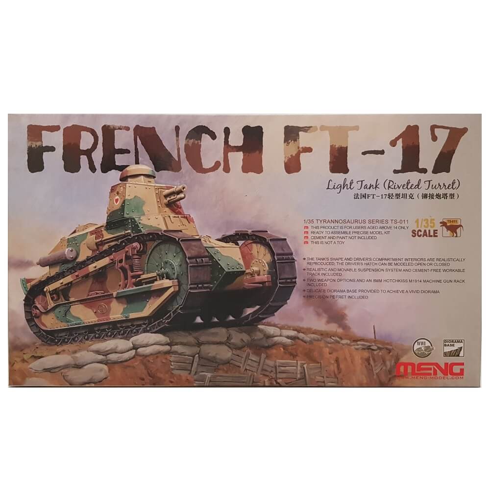 1:35 French FT-17 Light Tank - Riveted Turret - MENG
