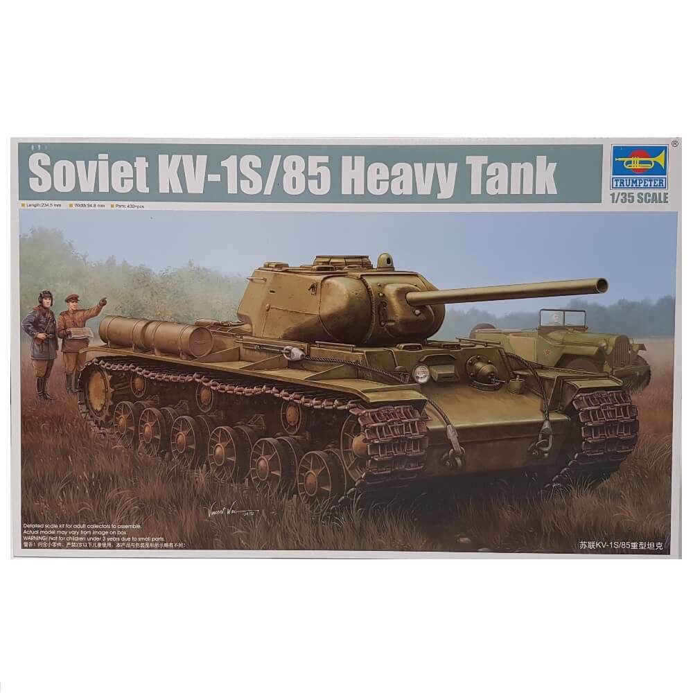 1:35 Soviet KV-1S/85 Heavy Tank - TRUMPETER