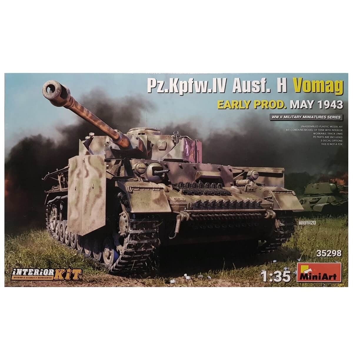 1:35 Pz.Kpfw. IV Ausf. H Vomag Early Prod - May 1943 - MINIART