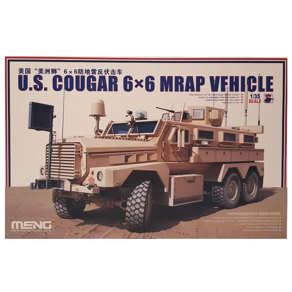 1:35 US Cougar 6 x 6 MRAP Vehicle - MENG