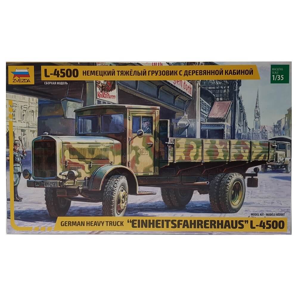 1:35 German heavy truck EINHEITSFAHRERHAUS L-4500 - ZVEZDA