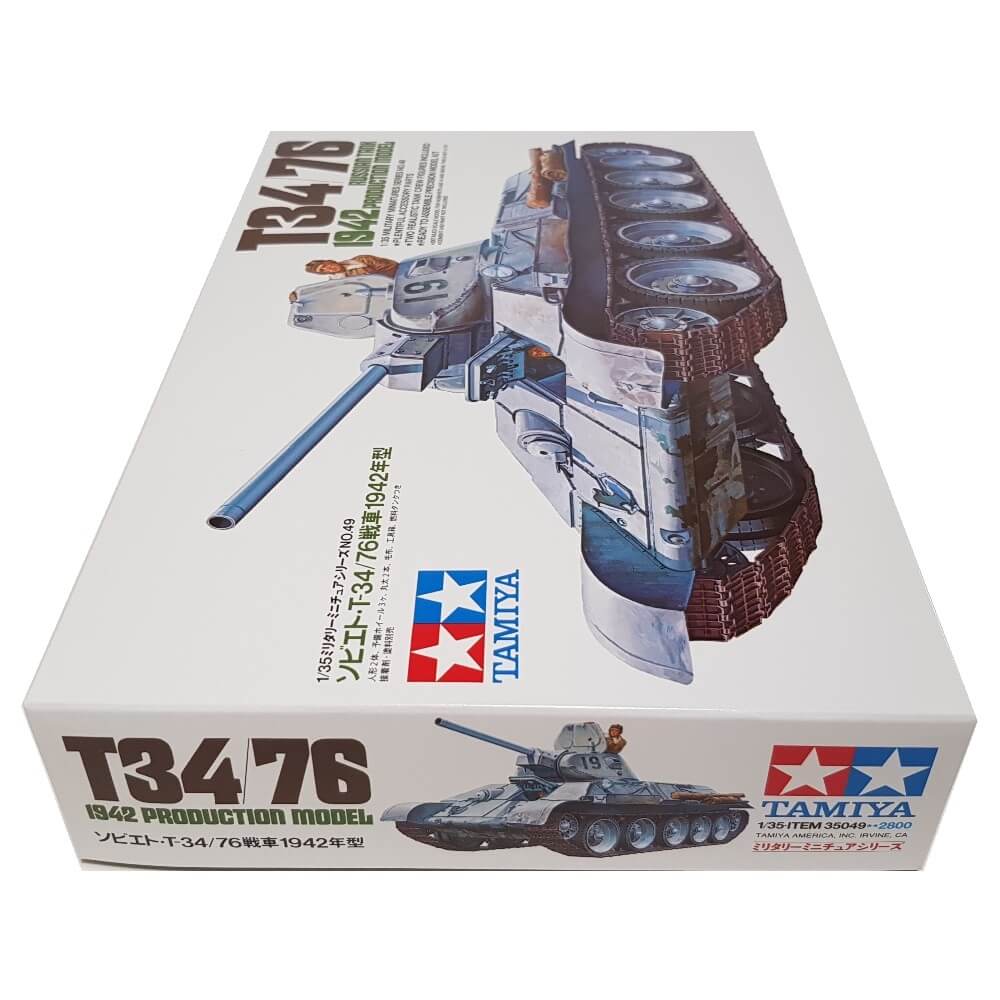 1:35 Russian T34/76 Tank 1942 Production Model - TAMIYA