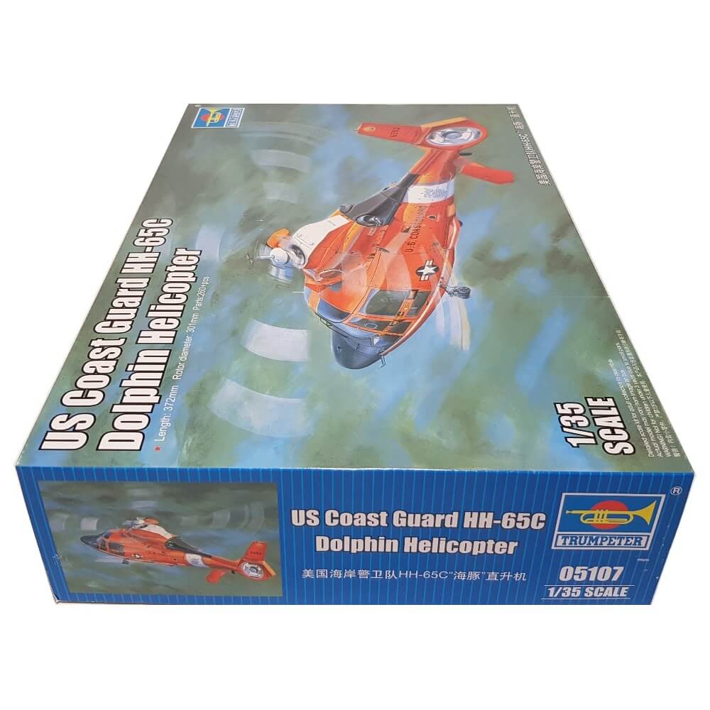 1:35 US Coast Guard HH-65C Dolphin Helicopter - TRUMPETER