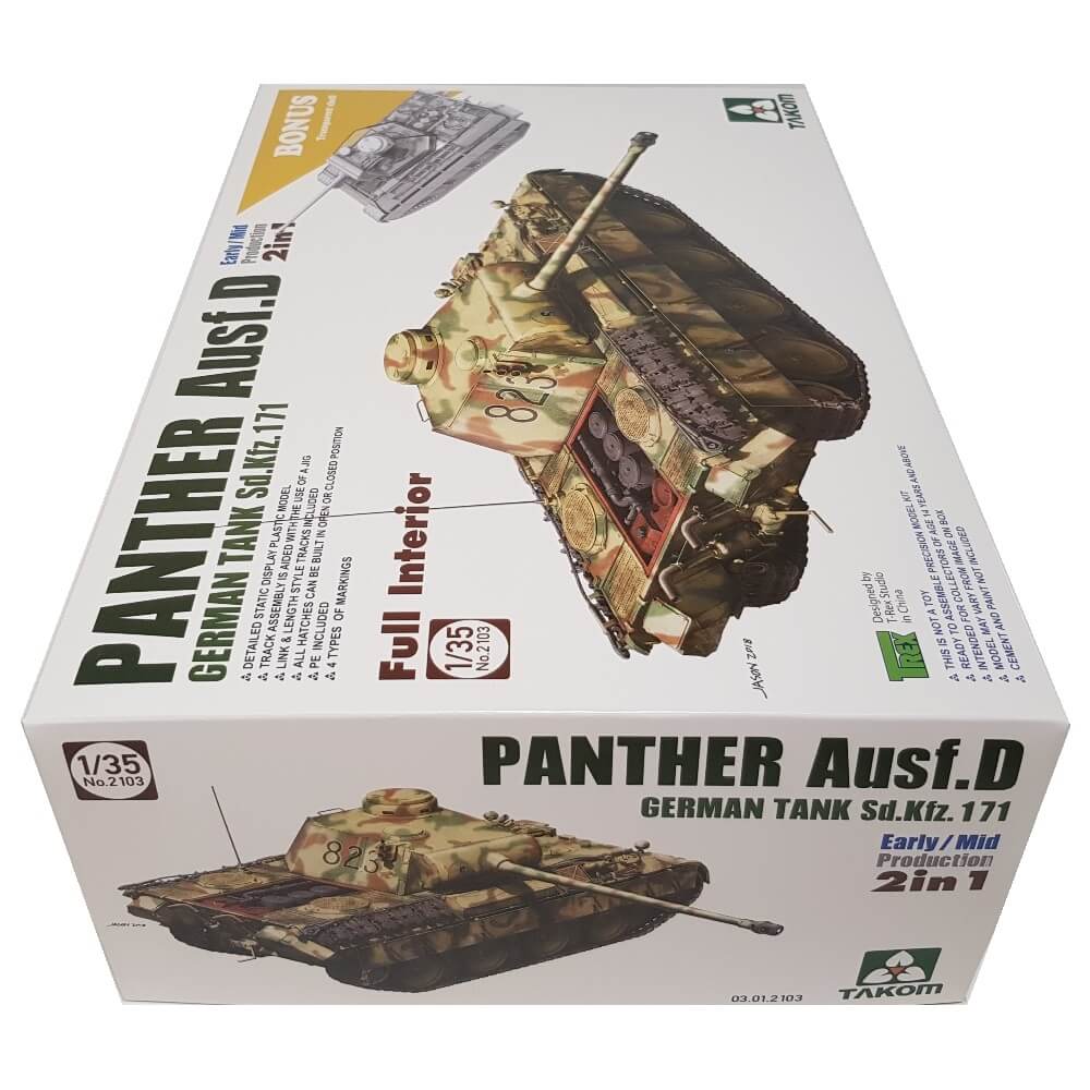1:35 Panther Ausf. D Early / Mid Production - Full Interior - TAKOM