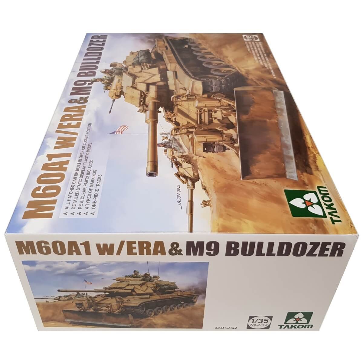 1:35 M60A1 with ERA and M9 Bulldozer - TAKOM