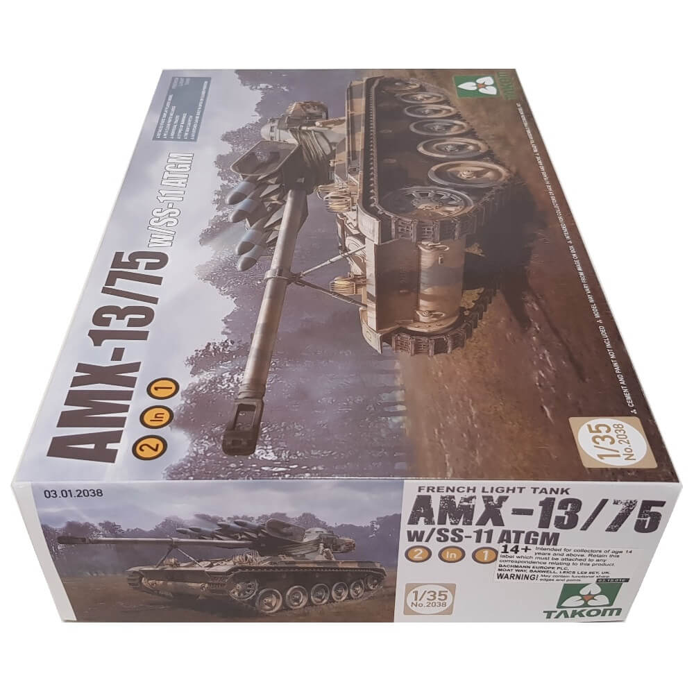 1:35 French AMX-13/75 Light Tank with SS-11 ATGM - TAKOM