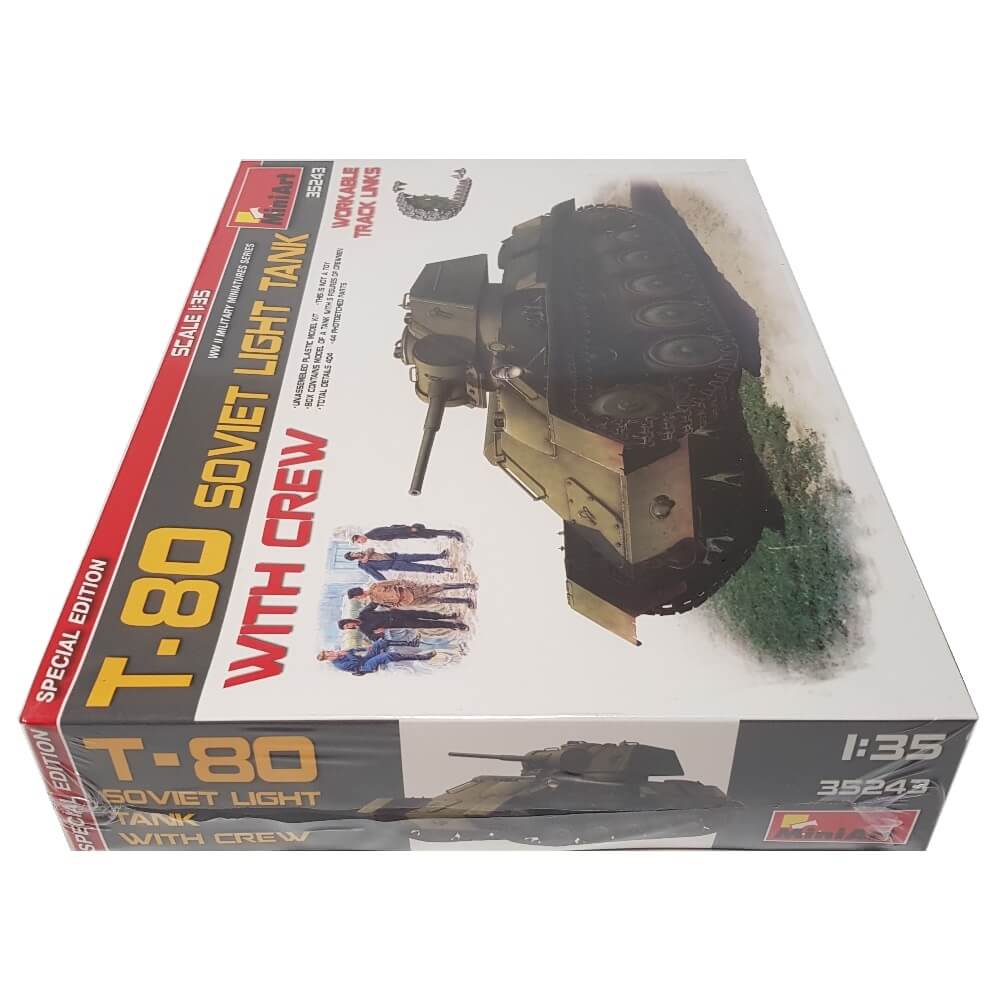 1:35 Soviet T-80 Light Tank with Crew - Special Edition - MINIART