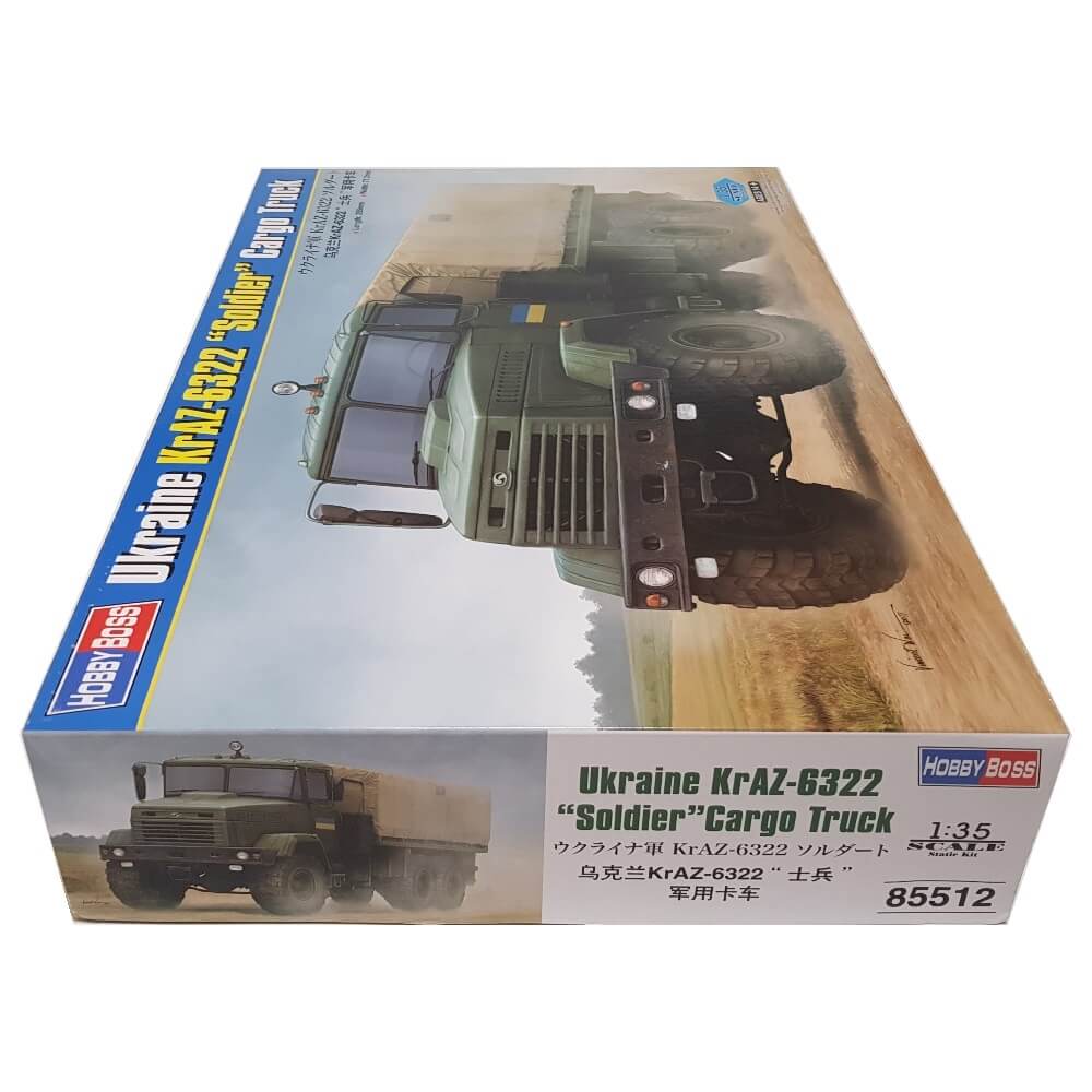 1:35 Ukraine KrAZ-6322 Soldier Cargo Truck - HOBBY BOSS