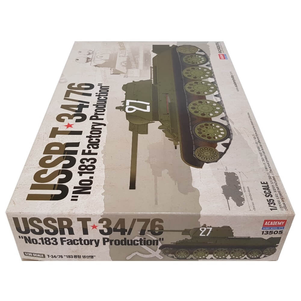 1:35 USSR T-34/76 No.183 Factory Production - ACADEMY