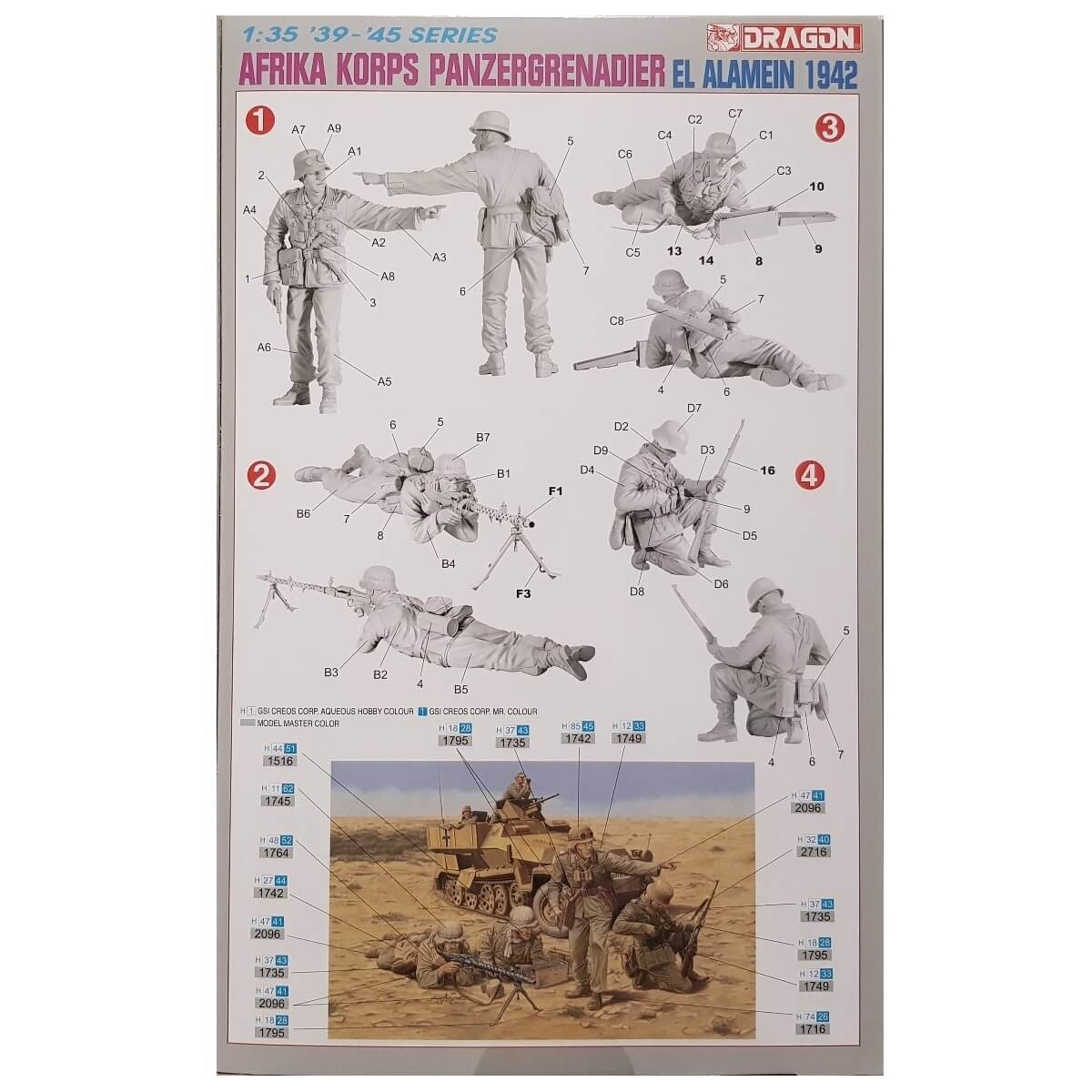 1:35 Afrika Korps Panzergrenadier - El Alamein 1942 - DRAGON