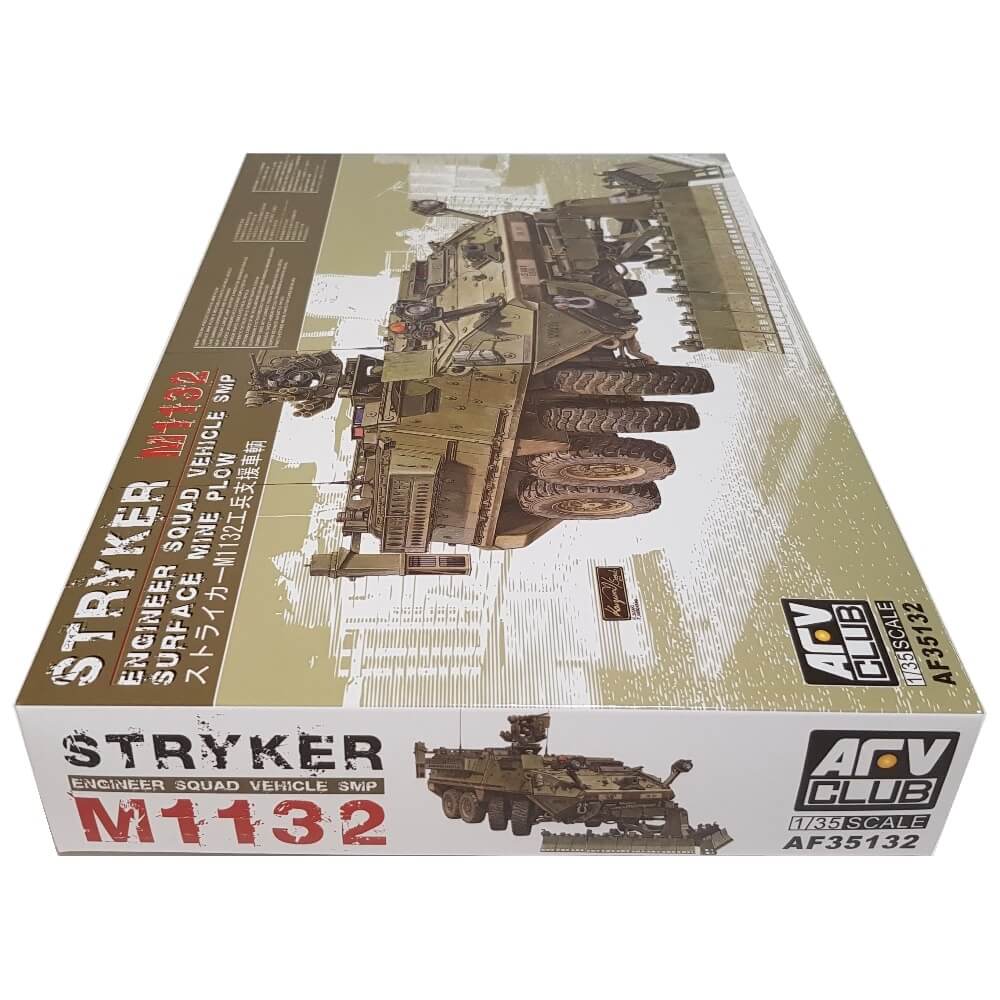 1:35 Stryker M1132 Engineer Squad Vehicle SMP Surface Mine Plow - AFV CLUB