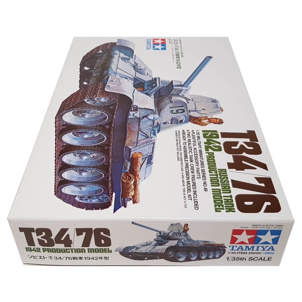 1:35 Russian T34/76 Tank 1942 Production Model - TAMIYA